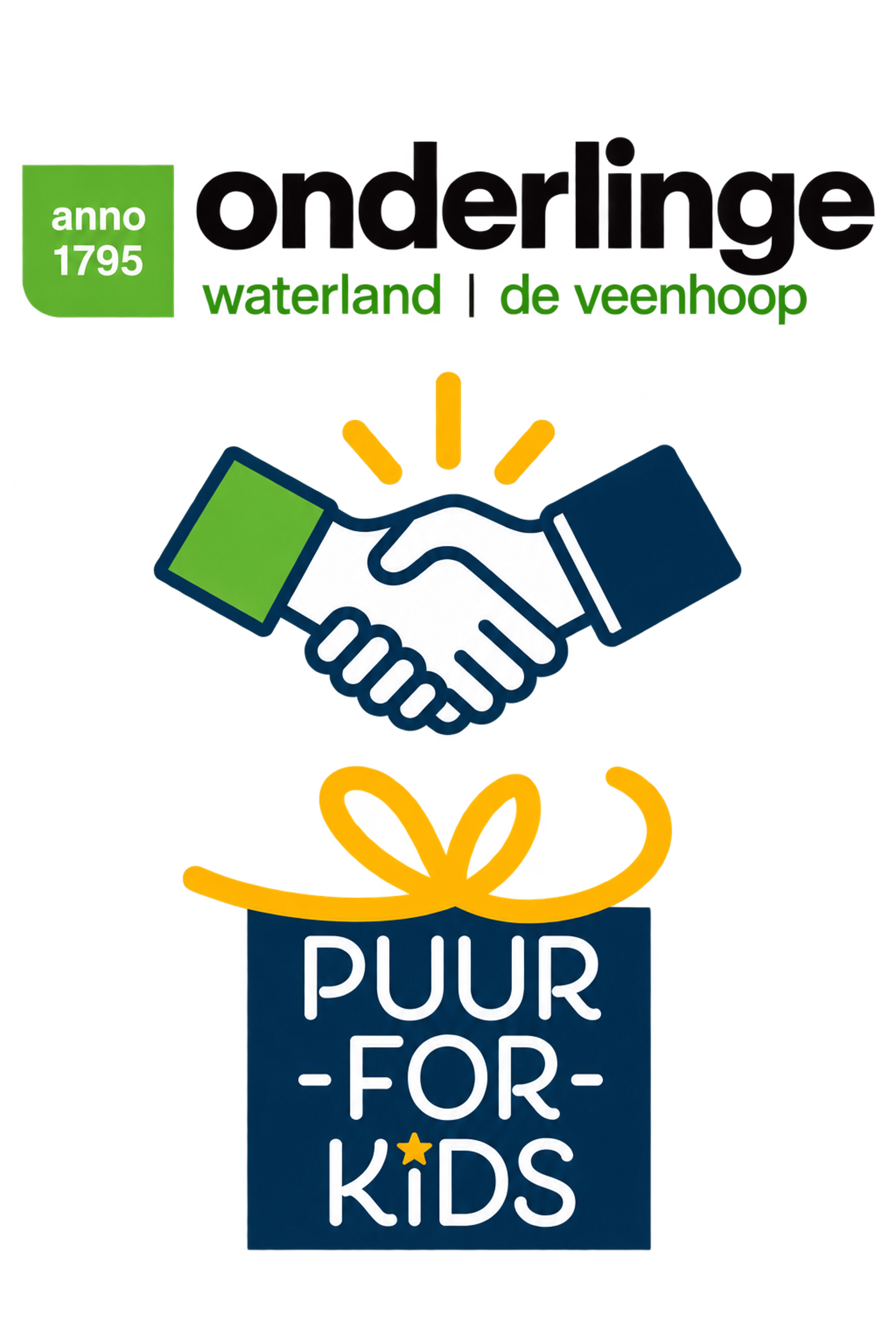 Onderlinge Waterland En PUUR FOR KIDS Logoset